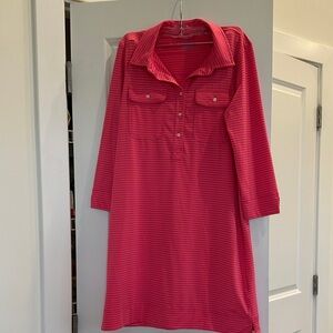 Vineyard Vines Striped Pink Dress